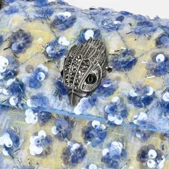 Schoudertassen^Kurt Geiger Kensington schoudertas sequins mini boucle blue pale