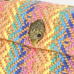 Schoudertassen^Kurt Geiger Kensington schoudertas M raffia multi