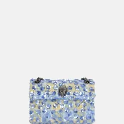 Schoudertassen^Kurt Geiger Kensington schoudertas sequins mini boucle blue pale
