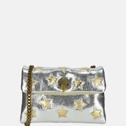 Schoudertassen^Kurt Geiger schoudertas silver com
