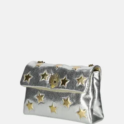 Schoudertassen^Kurt Geiger schoudertas silver com