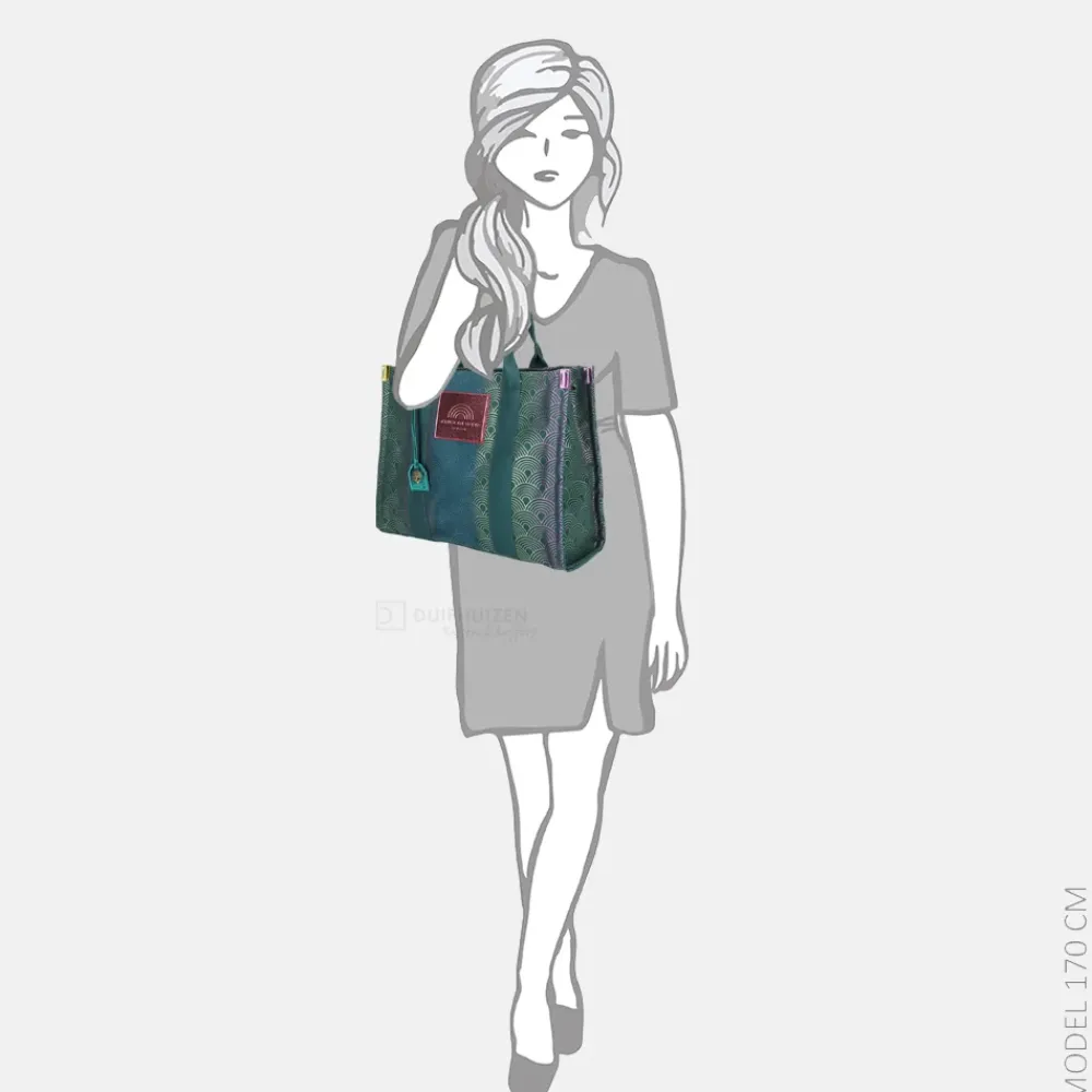Shoppers^Kurt Geiger Southbank shopper green comb