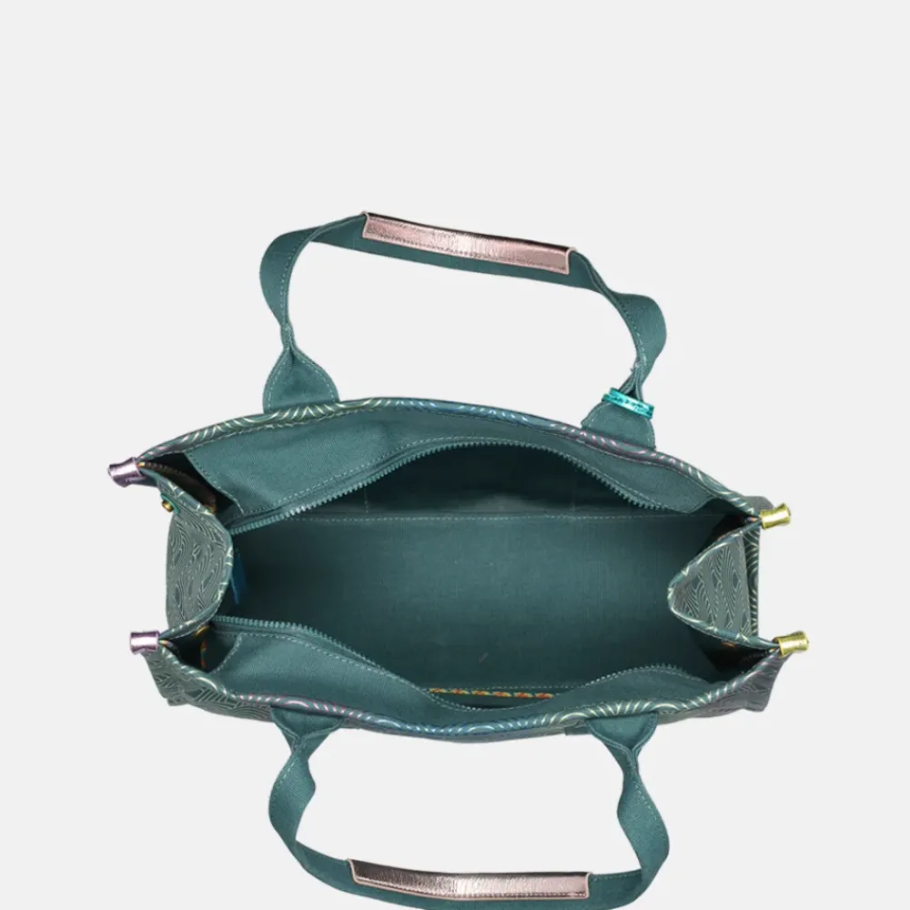 Shoppers^Kurt Geiger Southbank shopper green comb