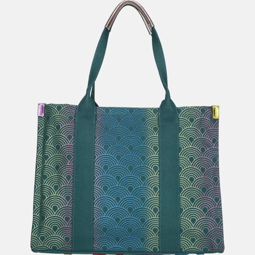 Shoppers^Kurt Geiger Southbank shopper green comb