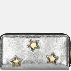 Dames Portemonnees^Kurt Geiger Ziparound portemonnee silver com