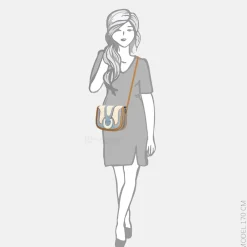 Crossbody Tassen^Laurent David crossbody tas cognac