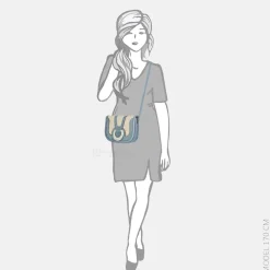 Crossbody Tassen^Laurent David crossbody tas light blue