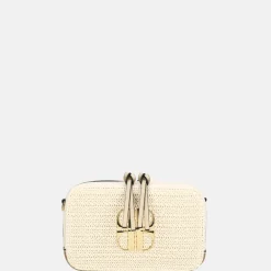 Crossbody Tassen^Laurent David crossbody tas raffia taupe