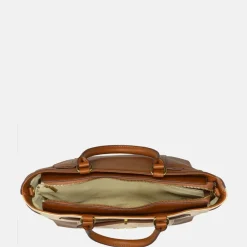 Handtassen^Laurent David handtas cognac