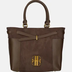 Handtassen^Laurent David handtas dark brown