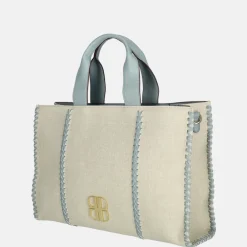Handtassen^Laurent David handtas light blue