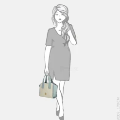 Handtassen^Laurent David handtas S light blue