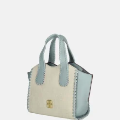 Handtassen^Laurent David handtas S light blue