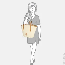 Shoppers^Laurent David Riaffia shopper L cognac