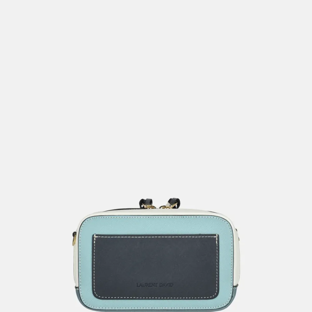 Crossbody Tassen^Laurent David Saffiano crossbody tas blue