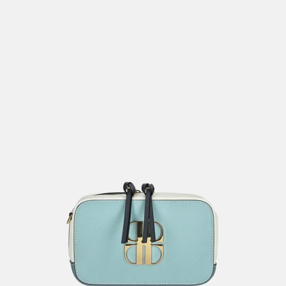 Crossbody Tassen^Laurent David Saffiano crossbody tas blue