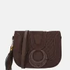 Schoudertassen^Laurent David schoudertas dark brown