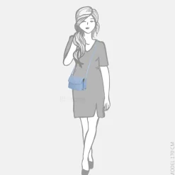 Crossbody Tassen^Liu Jo Saffiano crossbody tas cielo