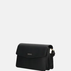 Crossbody Tassen^Liu Jo Saffiano crossbody tas nero