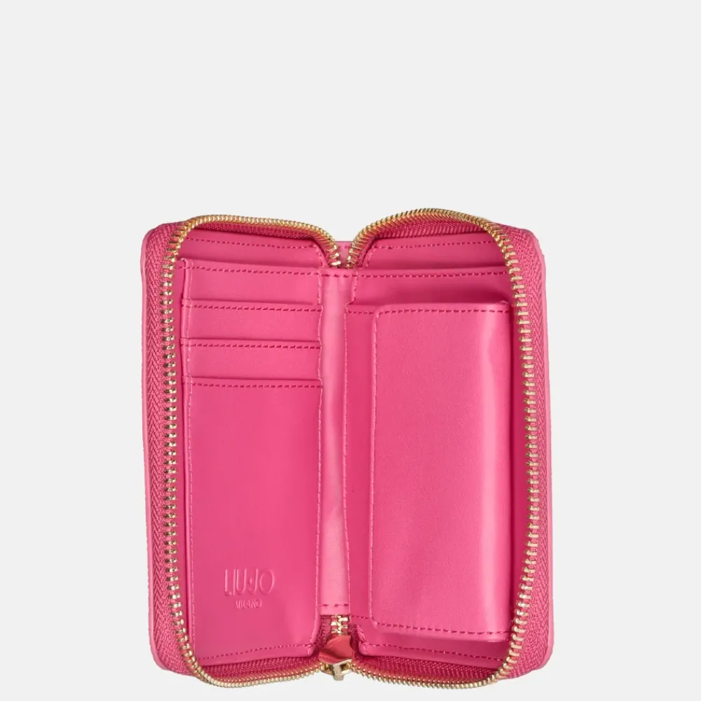Dames Portemonnees^Liu Jo ziparound portemonnee M dark pink