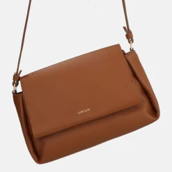 Crossbody Tassen^Loulou Essentiels Fleur crossbody tas cognac