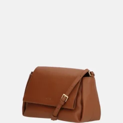Crossbody Tassen^Loulou Essentiels Fleur crossbody tas cognac