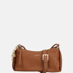 Schoudertassen^Loulou Essentiels Lisa schoudertas cognac