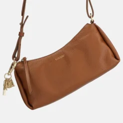 Schoudertassen^Loulou Essentiels Lisa schoudertas cognac