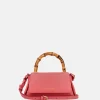 Handtassen^Loulou Essentiels Mae Bamboo handtas grapefruit