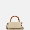 Handtassen^Loulou Essentiels Mae Bamboo handtas beige