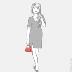 Handtassen^Loulou Essentiels Mae Bamboo handtas grapefruit