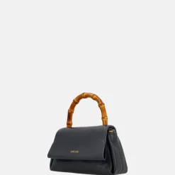 Handtassen^Loulou Essentiels Mae Bamboo handtas dark blue