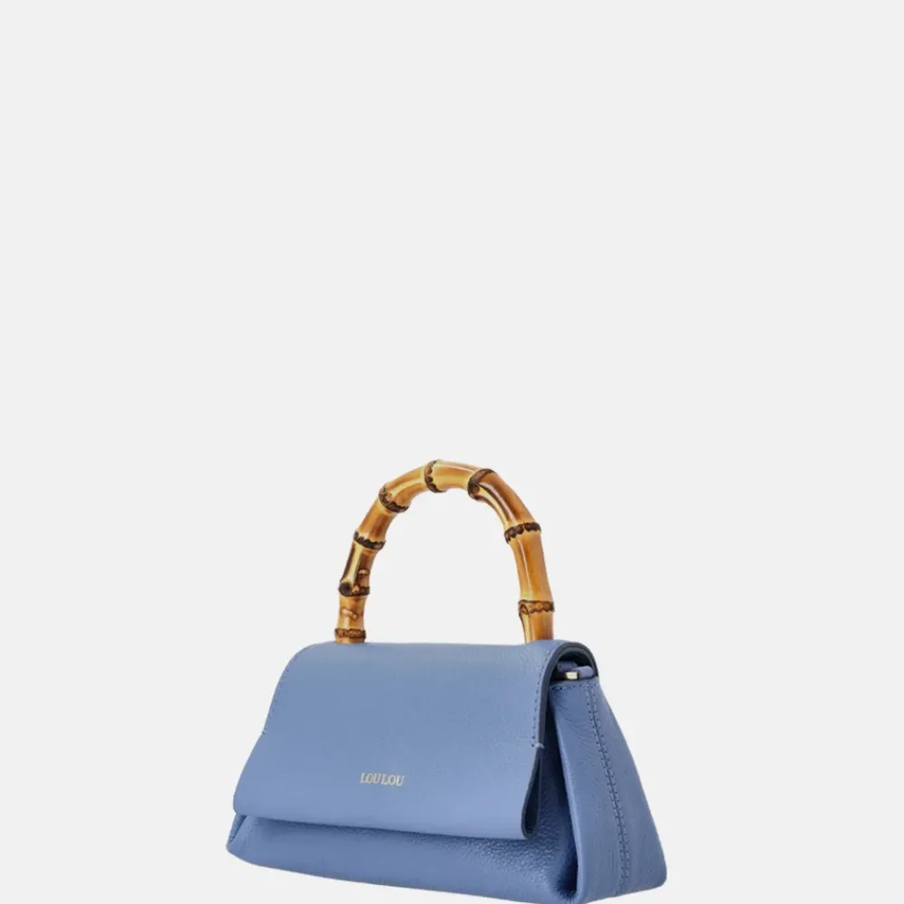 Handtassen^Loulou Essentiels Mae Bamboo handtas hortensia