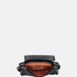 Handtassen^Loulou Essentiels Mae Bamboo handtas dark blue