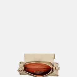 Handtassen^Loulou Essentiels Mae Bamboo handtas beige