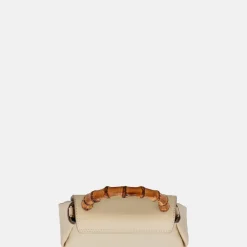 Handtassen^Loulou Essentiels Mae Bamboo handtas beige