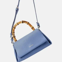 Handtassen^Loulou Essentiels Mae Bamboo handtas hortensia