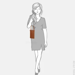 Telefoontasjes | Crossbody Tassen^Loulou Essentiels Mia telefoontas cognac