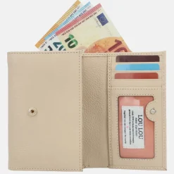 Dames Portemonnees^Loulou Essentiels Petite Fleur portemonnee S beige