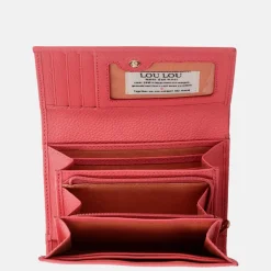 Dames Portemonnees^Loulou Essentiels Petite Fleur portemonnee S grapefruit