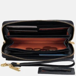 Dames Portemonnees^Loulou Essentiels SLB portemonnee dark blue