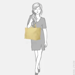 Shoppers^Loulou Essentiels Valerie shopper sorbet yellow