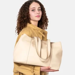 Shoppers^Loulou Essentiels Valerie shopper beige