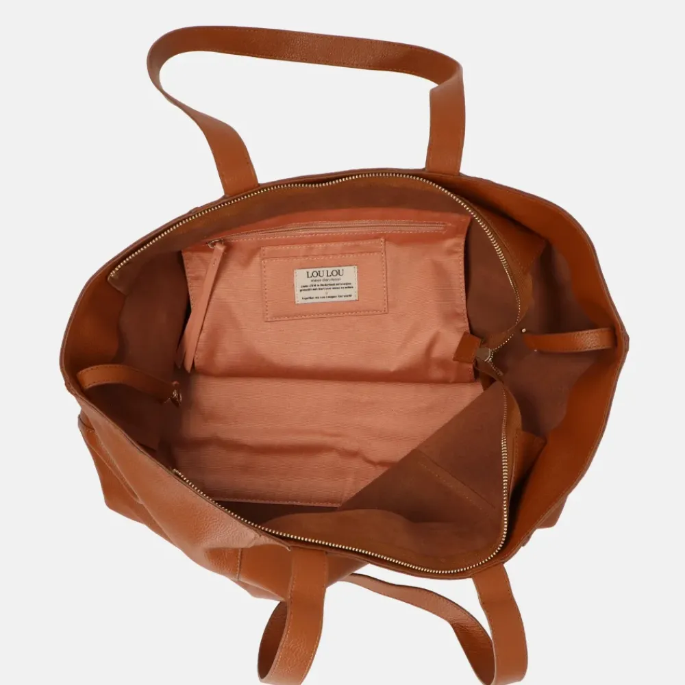 Shoppers^Loulou Essentiels Valerie shopper cognac
