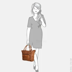 Handtassen^Micmacbags Everyday handtas M bruin