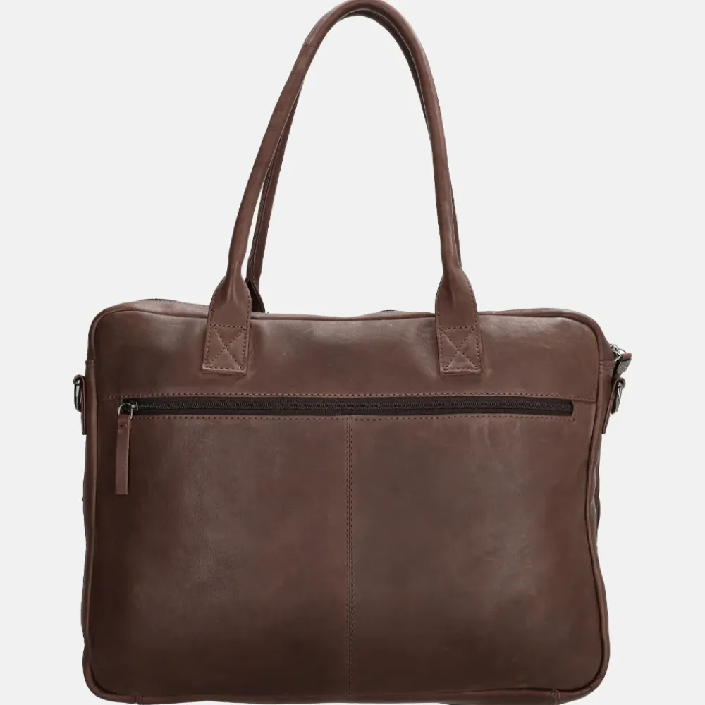 Heren Laptoptassen | Dames Laptoptassen^Micmacbags Everyday laptoptas 15 inch donkerbruin