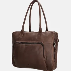 Heren Laptoptassen | Dames Laptoptassen^Micmacbags Everyday laptoptas 15 inch donkerbruin