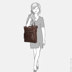Schoolhandtassen | Dames Laptoptassen^Micmacbags Everyday shopper donkerbruin