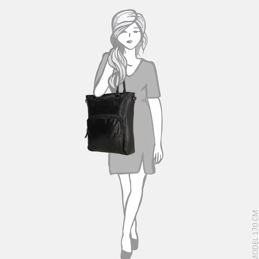 Schoolhandtassen | Dames Laptoptassen^Micmacbags Everyday shopper zwart