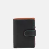 Dames Portemonnees^Mywalit Snap portemonnee medium black pace